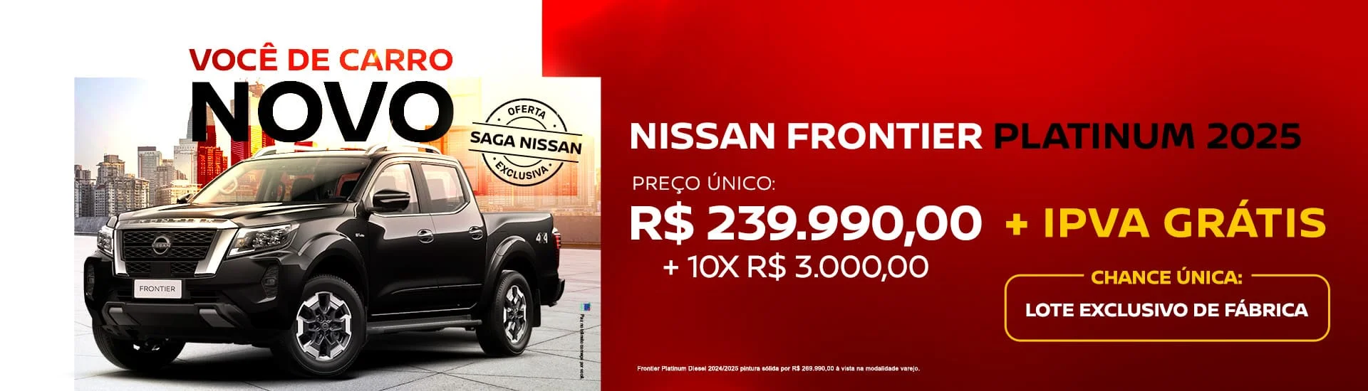 SAGA NISSAN GOIAS OFERTAS